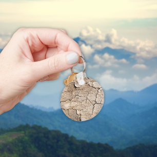 Porte-clés Bois faux cracké