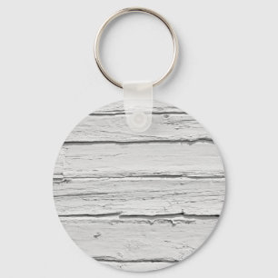 Porte-clés Bois Patiné blanc