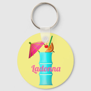 Porte-clés Boisson tropicale boisson colorée été cocktail haw