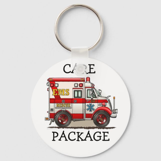 Porte-clés Boîte Camion Ambulance Porte - clé CP (Recto)