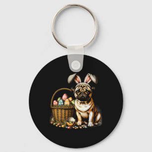 Porte-clés Boîte de boxer de lapin mignon Œufs de Pâques flor