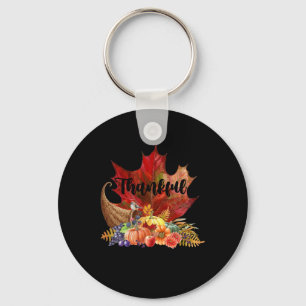 Porte-clés Bon thanksgiving Automne Automne Maple Feuilles Th