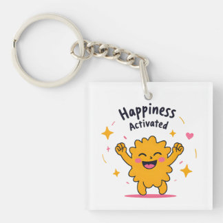 Porte-clés Bonheur activé - Joie Doodle joy Caractère