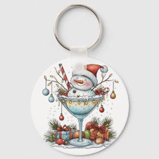 Porte-clés Bonhomme de neige Santa Marguerita Time