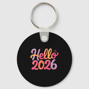 Porte-clés Bonjour aux femmes 2026 Nouvelle année célébration
