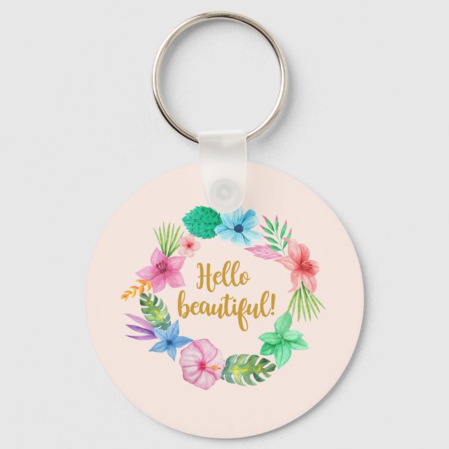 PORTE-CLÉS BONJOUR BELLE ! (Recto)