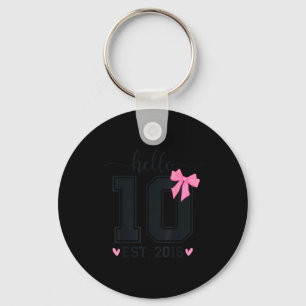 Porte-clés Bonjour Dix Est 2016 10e Anniversaire Coquette Arc