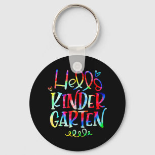 Porte-clés Bonjour Jardin D'Enfants Retour À L'École Cadeaux 