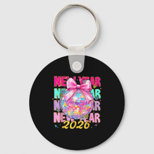 Porte-clés Bonne année 2026 Coquette Bow & Boule Disco