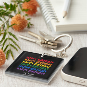 Porte-clés Bonne fête d'anniversaire LGBT Pride transgenre LG