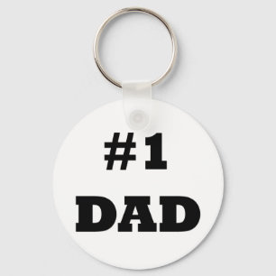 Porte-clés Bonne Fête des pères - Numéro 1 Papa - #1 Papa