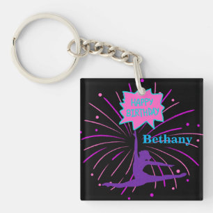 Porte-clés Bonne Gymnastique d'anniversaire Personnalisée
