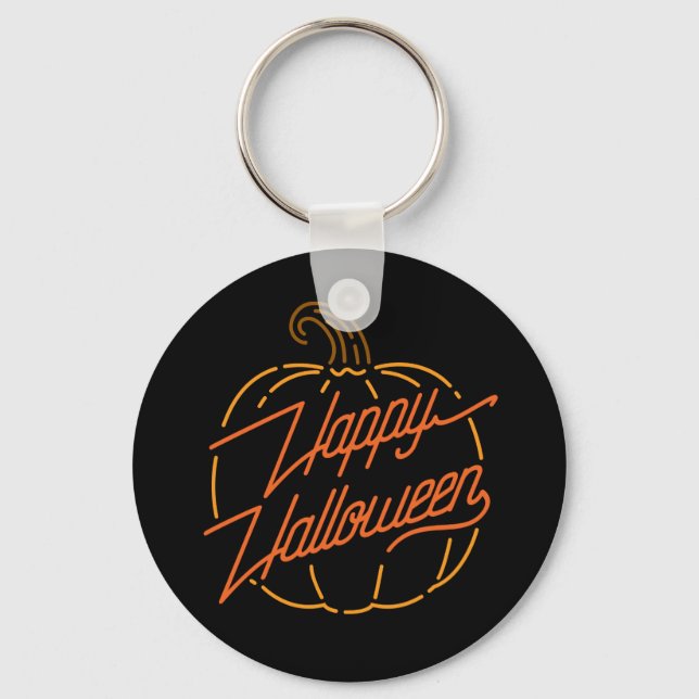 Porte-clés Bonne Halloween Neon Porte - clé (Recto)