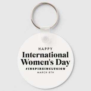 Porte-clés Bonne Journée internationale de la femme   Bouton 