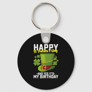 Porte-clés Bonne Saint Patrick et oui c'est mon anniversaire