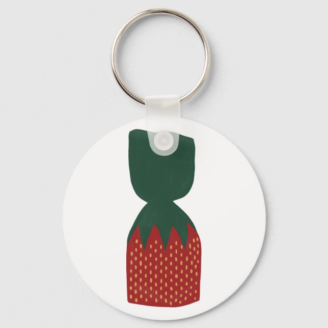 Porte-clés Bons Bons Fraises (Recto)