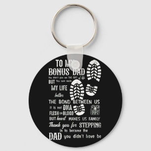 Porte-clés Bonus Papa Fête des pères Stepdad pour fille Son