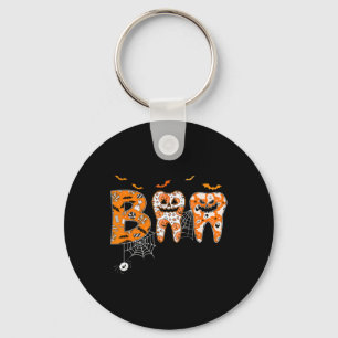 Porte-clés Boo Dents Citrouille Dentiste Dental Hygiéniste Ha