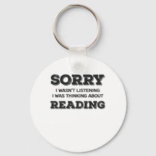 Porte-clés Book Lover Désolé, je n'ai pas écouté penser à
