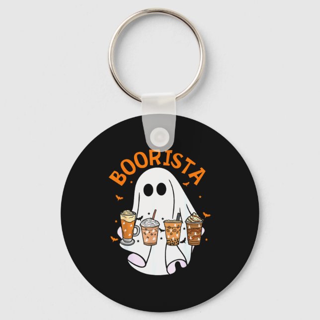 Porte-clés Boorista Barista Ghost Coffee Halloween Soky Seaso (Recto)