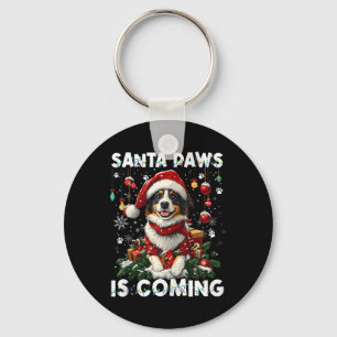 Porte-clés Bordure Collie Arbre de Noël Décorations Amoureux