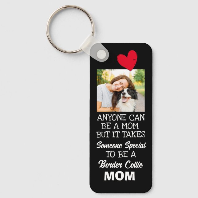 Porte-clés Bordure Collie...Meilleure maman Personnalisée dou (Recto)