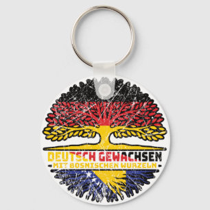 Porte-clés Bosnien Bosnisch Deutsch Deutschland Baum Wurzel