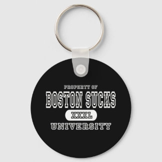 Porte-clés Boston Sucks University Dark