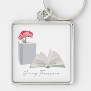 Porte-clés Botanique Livres & Bibliothèque Lecture Nom person