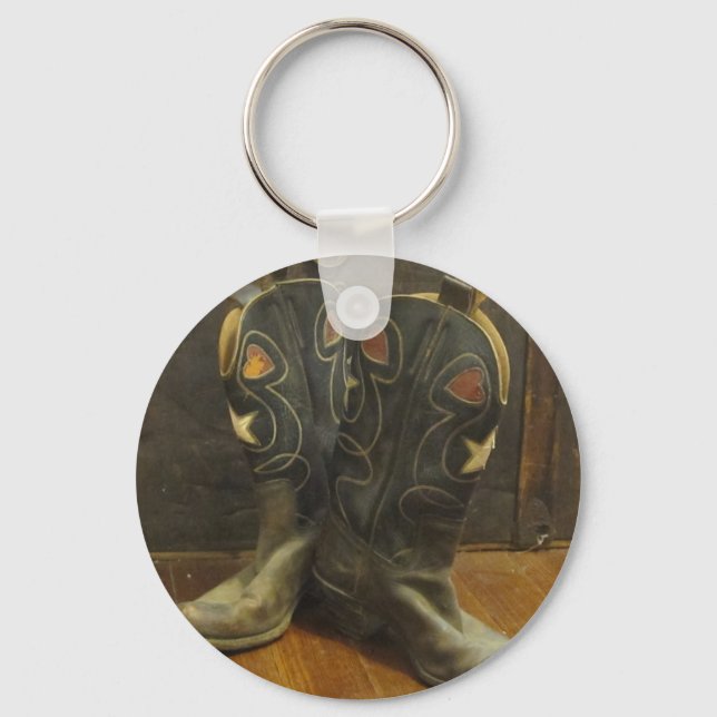 Porte-clés Botte de cowboy vintage (Recto)