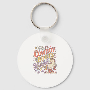 Porte-clés Bottes de cowboy licorne Licorne Fantaisie Zazzle