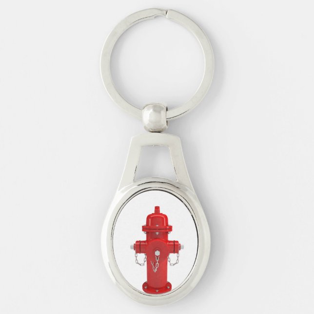 Porte-clés Bouche d'incendie rouge (Devant)