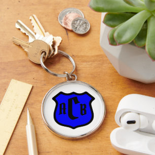 Porte-clés Bouclier de St-Michel avec monogramme