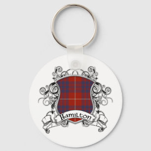 Porte-clés Bouclier de tartan de Hamilton