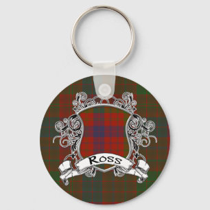 Porte-clés Bouclier de tartan de Ross