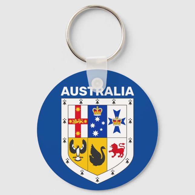 Porte-clés Bouclier des armes d'Australie (Recto)