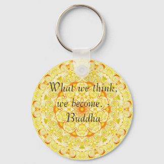 Porte-clés Bouddha citation inspirant motivation