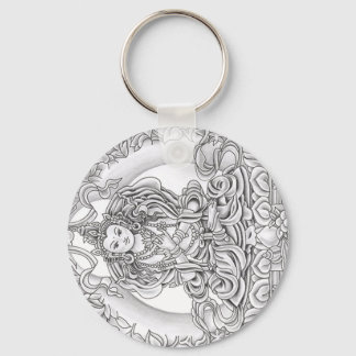 Porte-clés bouddha de porte - clé de compassion