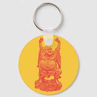 Porte-clés Bouddha riant (rouge)