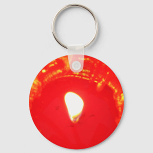 Porte-clés Bougie rouge, flamme, Bougie, Amour de Noël