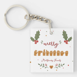 Porte-clés Bougies personnalisées ASL Joyeux Noël Mains en pa