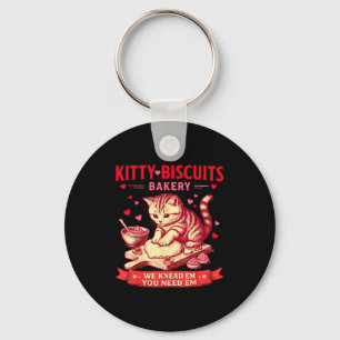 Porte-clés Boulangerie Kitty Biscuits Nous les pétrissons Vou
