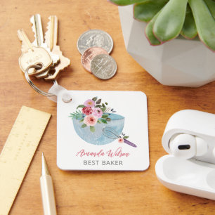 Porte-clés Boulangeurs floraux et charcuteries