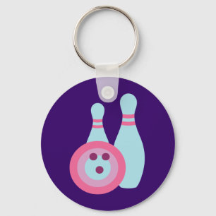 Porte-clés Boule de Bowling et Pins