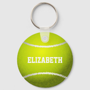 Porte-clés Boule de tennis Jaune Personnalisée