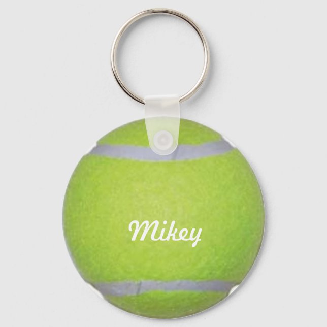 Porte-clés Boule de tennis personnalisable (Recto)