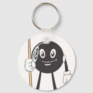 Porte-clés Boule heureuse du billard huit