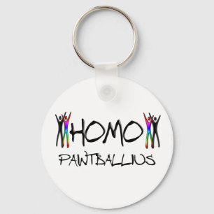 Porte-clés Boule homo de peinture