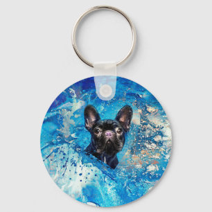Porte-clés Bouledogue français - chien de Frenchie