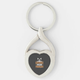 Porte-clés Bouledogue Français Excusez Mon Français Design